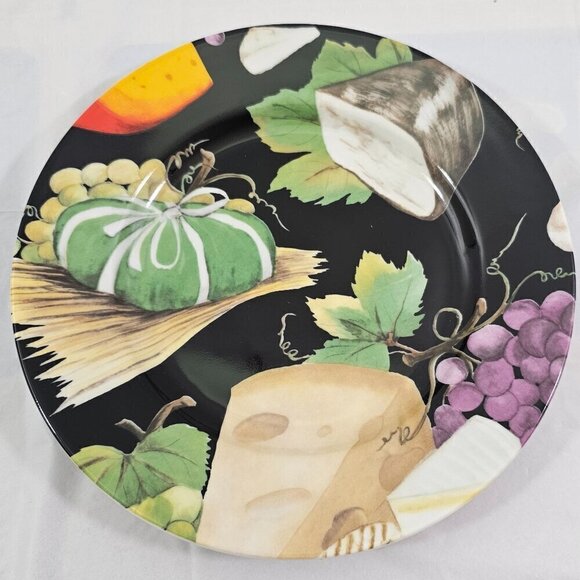 Email De Limoges Porcelain Cheese Fruit Graphic Salad Luncheon Plates – Set of 5 - Picture 16 of 16